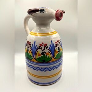 Hand painted Spanish Bull Vase/ pitcher
